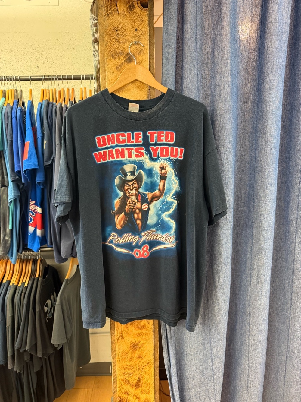 Unbranded Black 'Uncle Ted Wants You' Graphic T- shirt